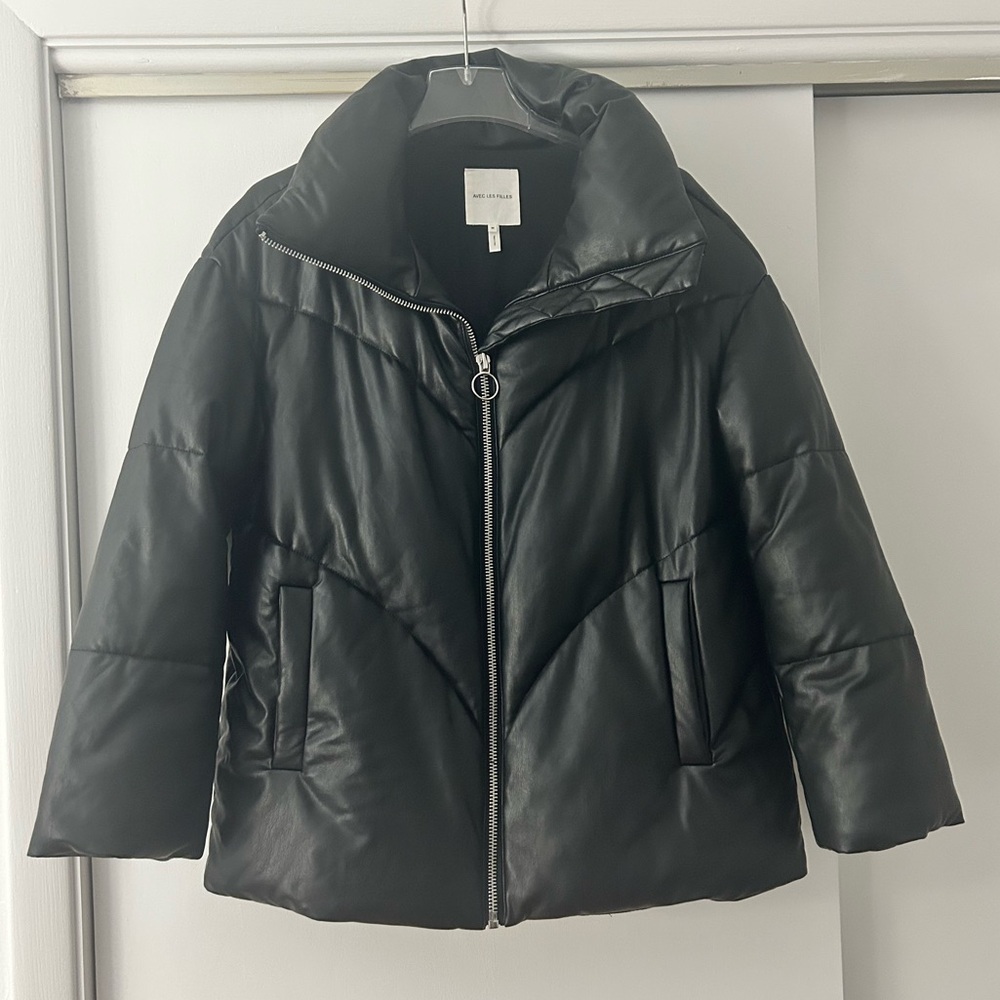 Avec Les Filles Black Puffer Jacket